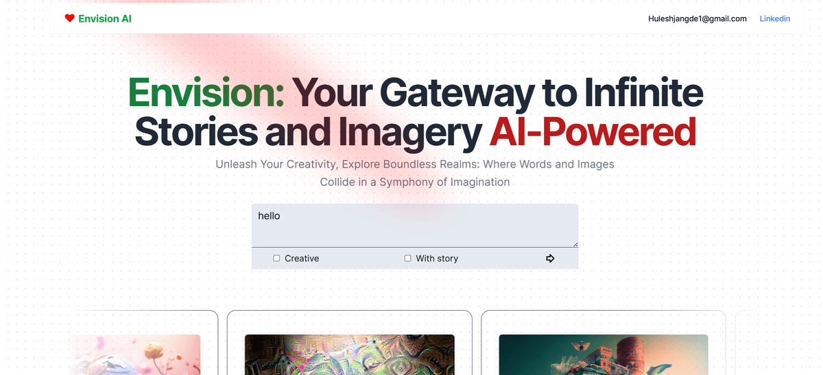 Envision project screenshot